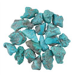 0515527103 Trommelsteine Türkis (China), 2,1 - 3,0cm (100g/VE) | Marco Schreier