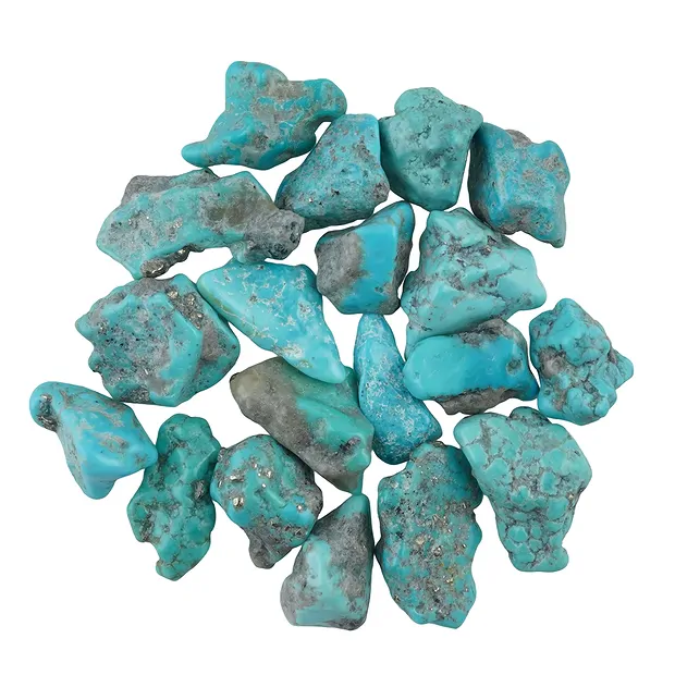 Trommelsteine Türkis (China), 2,1 - 3,0cm (100g/VE) | Marco Schreier