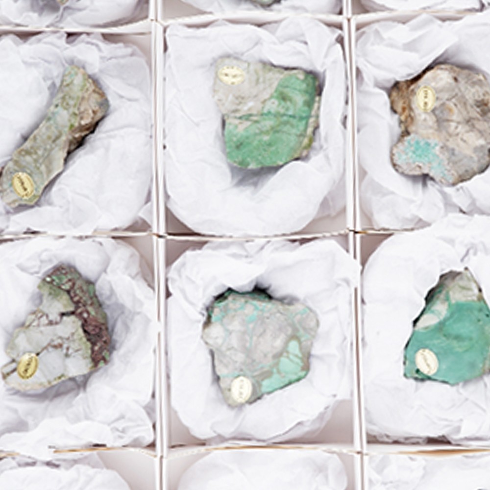 Pièces polies d'un côté Variscite 4,5 - 6,5cm (12 pcs/UC) | Marco Schreier