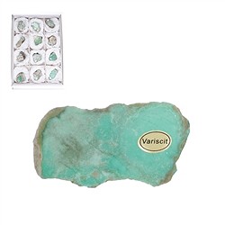 0516008012 One side polished pieces Variscite 4,5 - 6,5cm (12 pcs./ PU) | Marco Schreier
