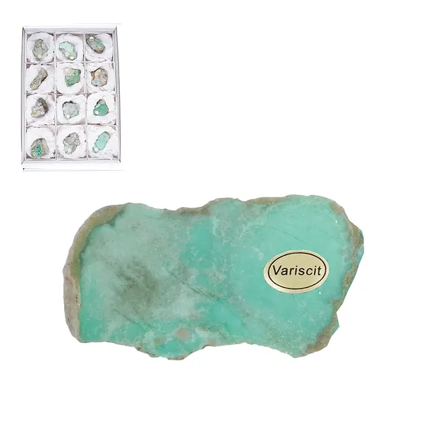Pièces polies d'un côté Variscite 4,5 - 6,5cm (12 pcs/UC) | Marco Schreier