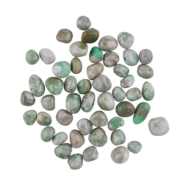 Pietra burattata Variscite, 1,2 - 1,8 cm (UC) | Marco Schreier