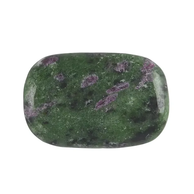 Rechteck Zoisit mit Rubin, 3,0 x 2,0cm | Edelsteine, Heilsteine & Schmuck-Handel