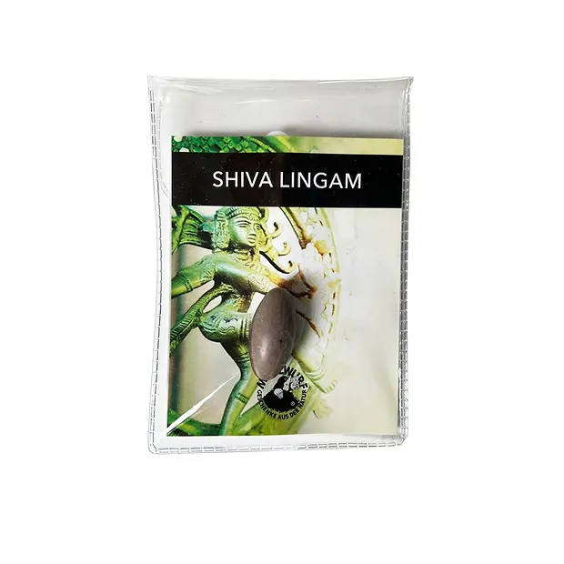 Shiva Lingam with insert in pouch | wholesaler gems, healing stones & jewelry