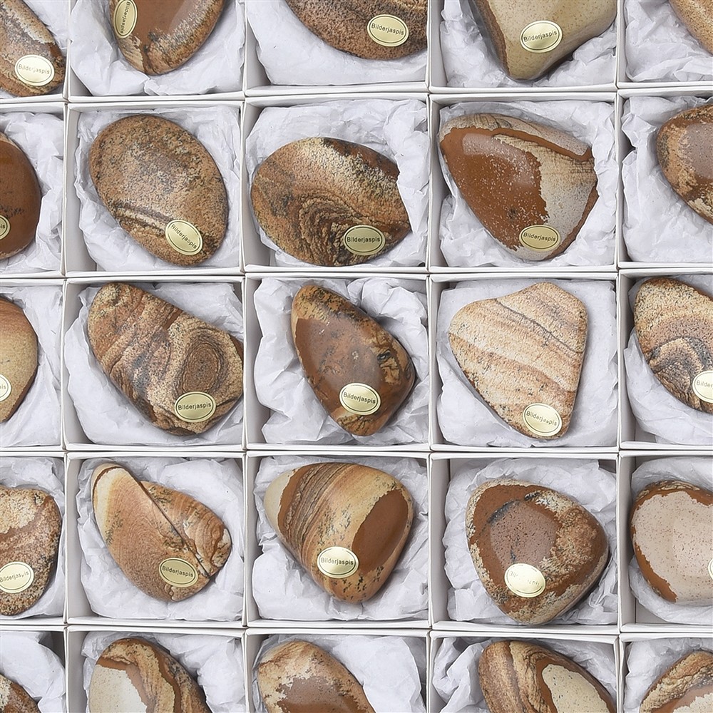 Trommelsteine Jaspis (Bilderjaspis), 04 - 06cm (35 St./VE) | Marco Schreier