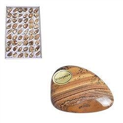 0516453054 Tumbled Stones Jasper (Picture jasper), 03 - 05cm (54 pcs./ PU) | Marco Schreier