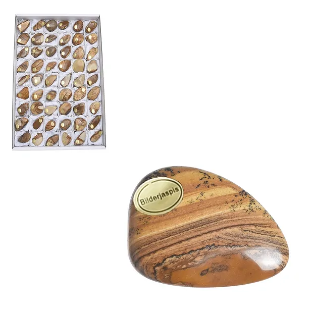 Tumbled Stones Jasper (Picture jasper), 03 - 05cm (54 pcs./ PU) | Marco Schreier