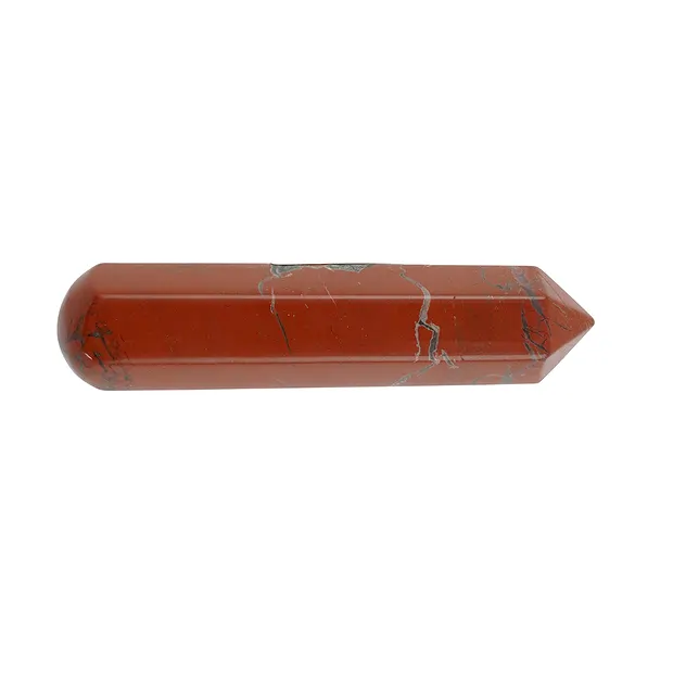 Massagestab Jaspis (rot), 9,0cm | Großhändler Edelsteine, Heilsteine & Schmuck