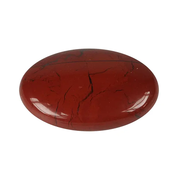 Lente de piedra Jaspe (rojo) | piedras preciosas, piedras curativas y joyería