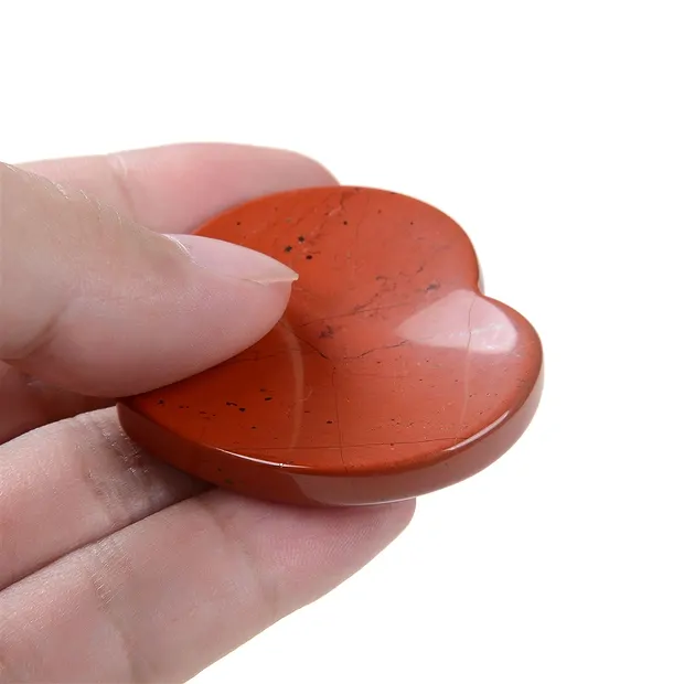 Diaspro Touch Heart (rosso) con inserto in astuccio | Marco Schreier