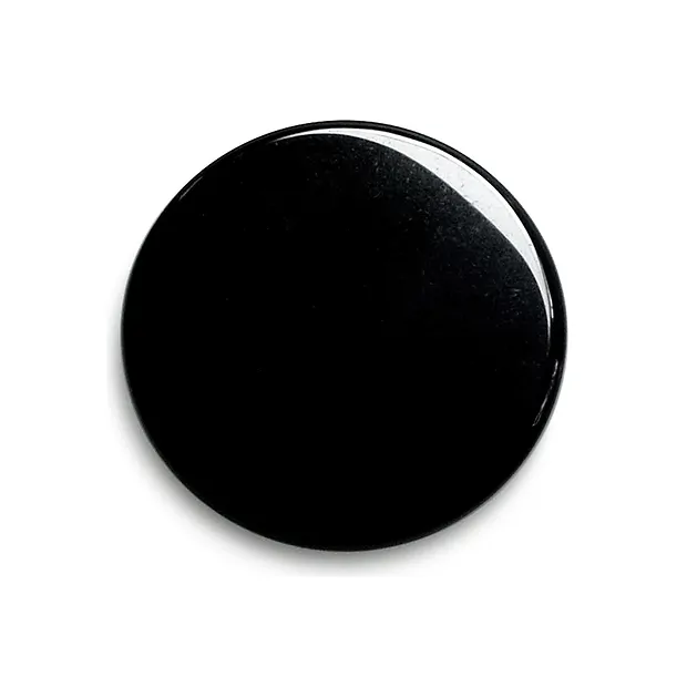 Spiegel Obsidian (schwarz) rund, 07,5cm | GH Edelsteine, Heilsteine & Schmuck