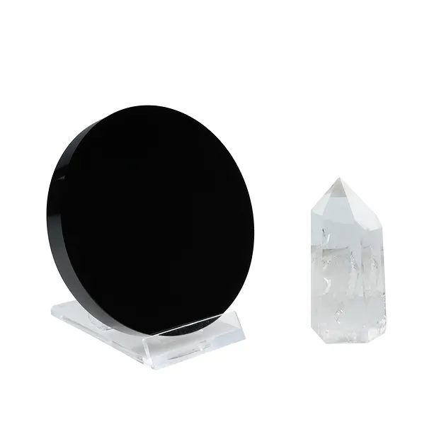 Magic Mirror (Meditation Set with Obsidian and Rock Crystal) | Marco Schreier