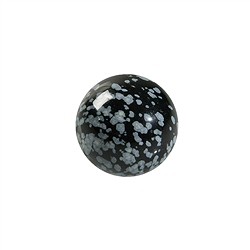 0517100151 Kugel Obsdian (Schneeflockenobsidian), 1,5cm (kalibriert) | Marco Schreier