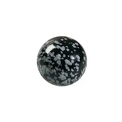 0517100151 Kugel Obsdian (Schneeflockenobsidian), 1,5cm (kalibriert) | Marco Schreier