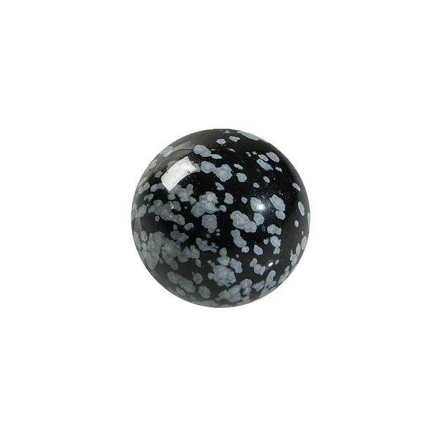 Sfera ossidiana (ossidiana a fiocco di neve), 1,5 cm (calibrata) | Marco Schreier