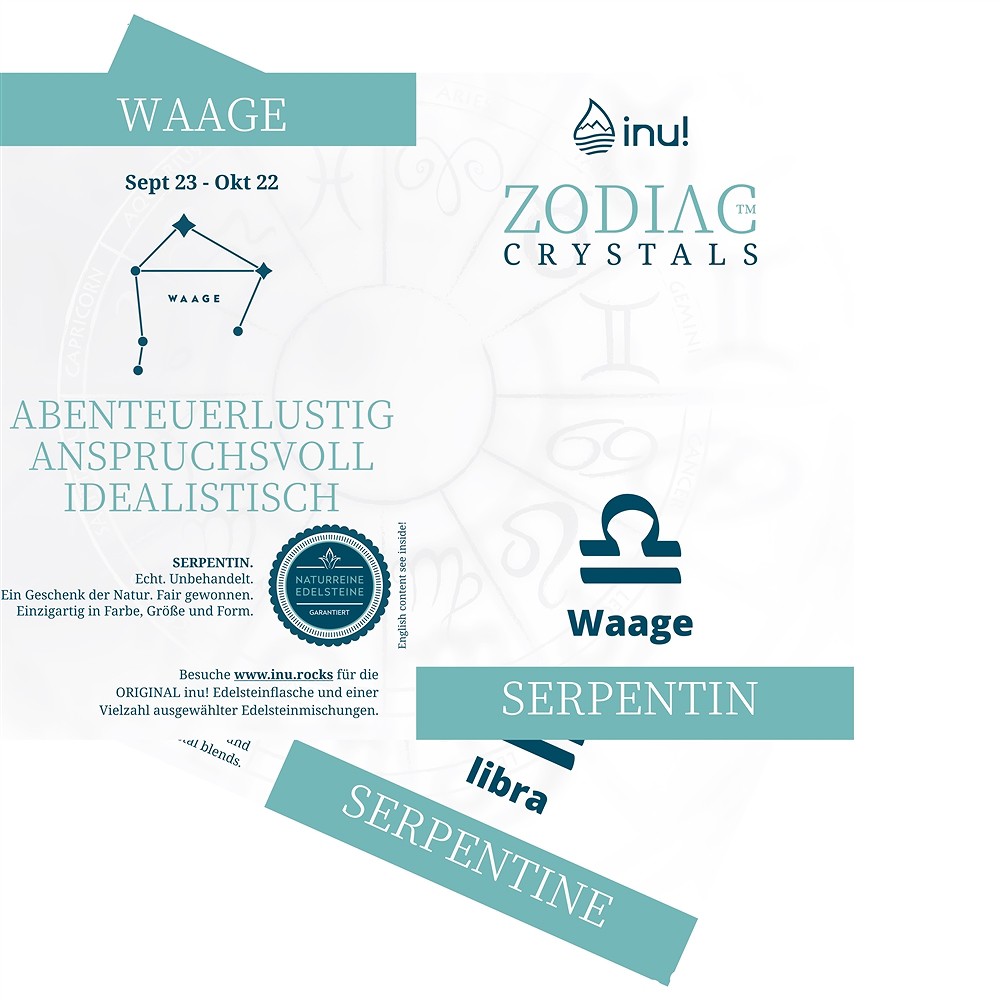 inu! Cristallo zodiacale della Bilancia/Serpentino | Marco Schreier