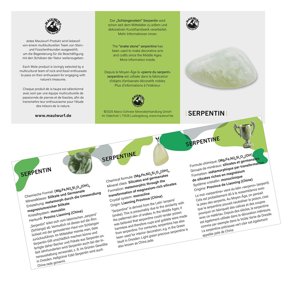 Freeform Serpentin, 4,0 - 6,0cm (35 St./VE) | Edelsteine, Heilsteine & Schmuck