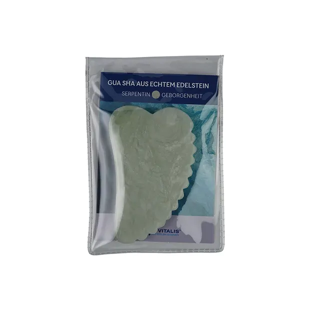 Gua Sha Serpentine with teeth | minerals trade - gems, healing stones & jewelry