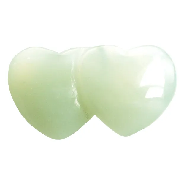 Double heart Serpentine, 04,3cm (6 pcs./ PU) | wholesaler gems & healing stones