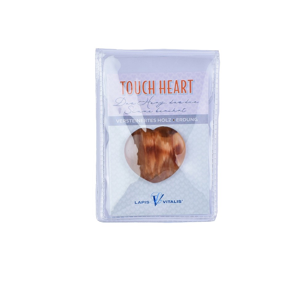 Tacto Corazón Madera petrificada con inserto en bolsa | Marco Schreier