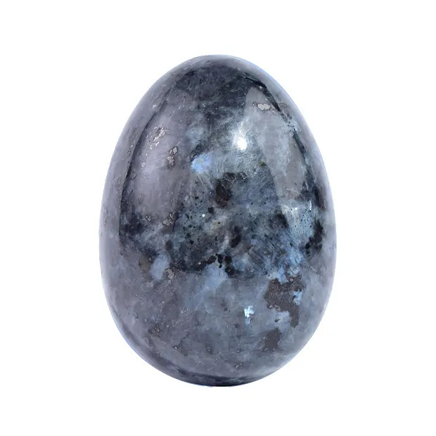 Larvikita de huevo, 4,8 cm | piedras preciosas, piedras curativas y joyería