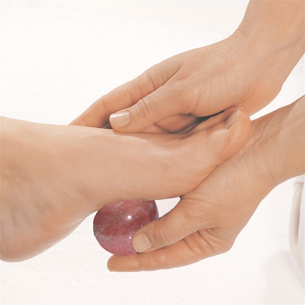 Massage-Kugel Thulit, 5,0cm, in Geschenkschachtel | Marco Schreier