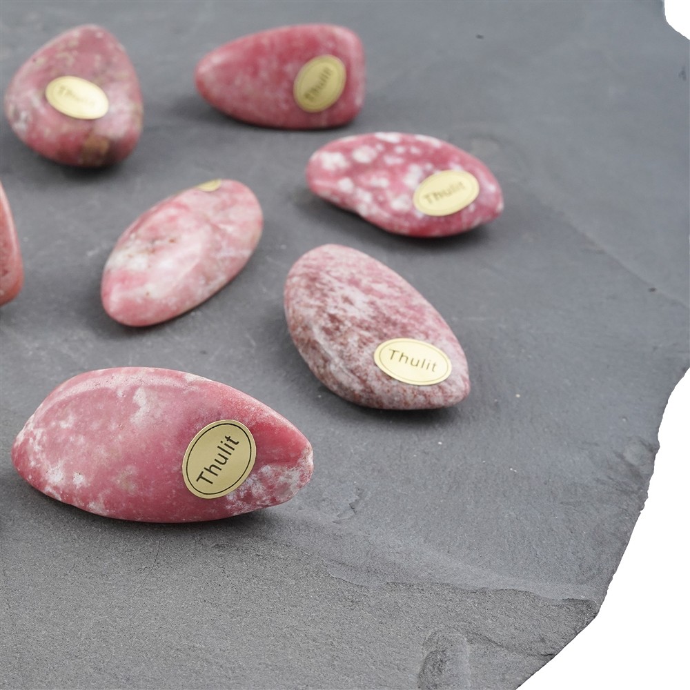 Trommelsteine Thulit, 3,5 - 6,0cm (54 St./VE) | Edelsteine, Heilsteine & Schmuck