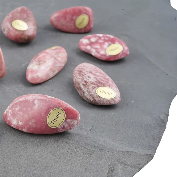 Trommelsteine Thulit, 3,5 - 6,0cm (54 St./VE) | Edelsteine, Heilsteine & Schmuck