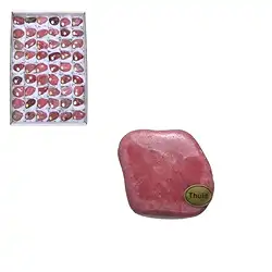 0519053054 Trommelsteine Thulit, 3,5 - 6,0cm (54 St./VE) | Edelsteine, Heilsteine & Schmuck
