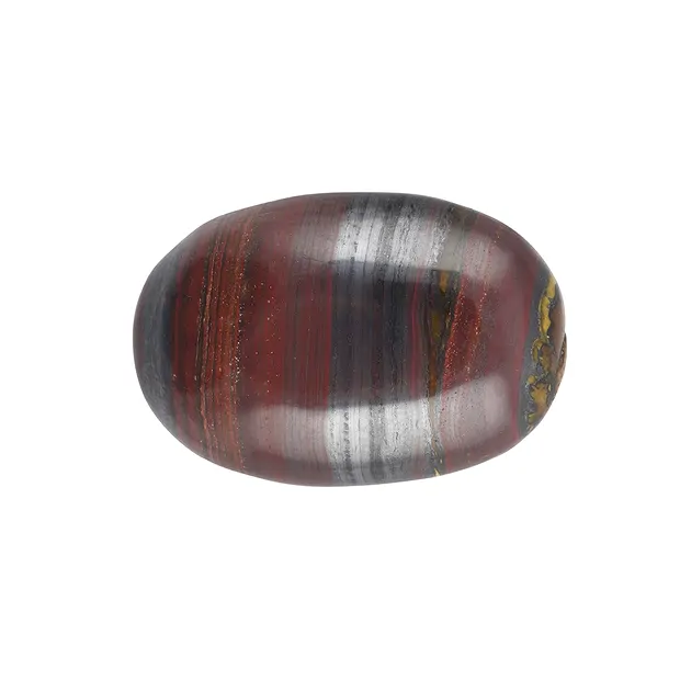 Small Palmstone Tiger Iron extra | wholesaler gems, healing stones & jewelry