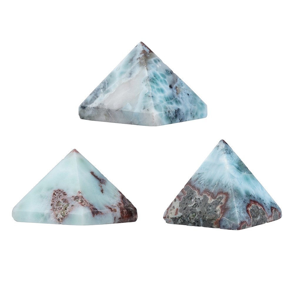 Larimar pyramid, 2.3 - 2.6 cm | minerals trade - gems, healing stones & jewelry