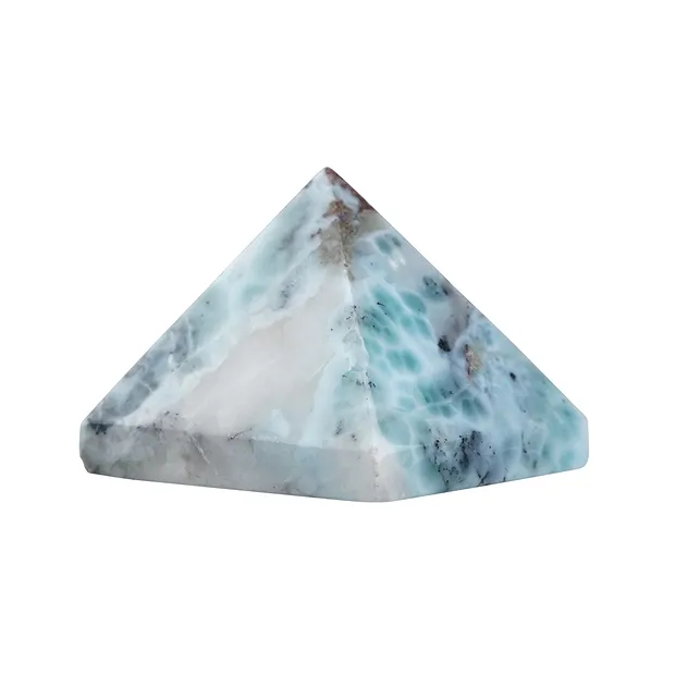 Larimar pyramid, 2.3 - 2.6 cm | minerals trade - gems, healing stones & jewelry