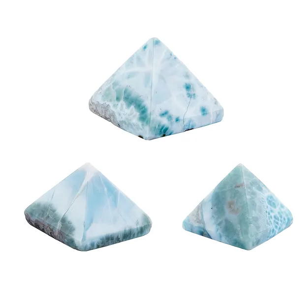 Larimar pyramid, 2.5 - 3.2 cm | minerals trade - gems, healing stones & jewelry