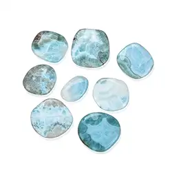 0519627001 Pietra disco Larimar A (100 g/VE) | Gemme Schreier, pietre curative e gioielli