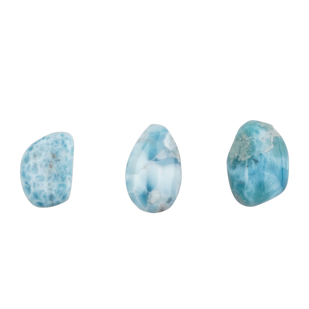 Larimar Tumbled Stones, 1.5–2.5 cm (100 g/PU) | wholesaler gems & healing stones