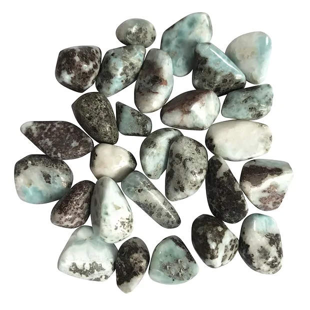 Tumbled Stones Larimar C, 1,5 - 2,5cm (100g/ PU) | Marco Schreier