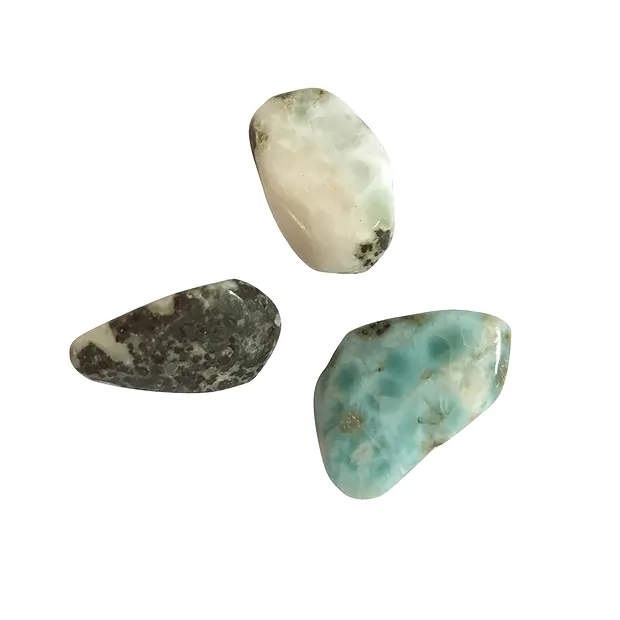 Piedra rodada Larimar C, 1,5 - 2,5cm (100g/VE) | Marco Schreier