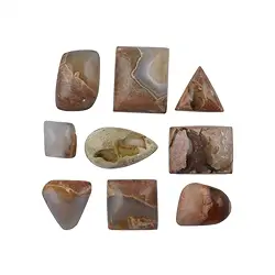 0520700014 Auflagesteine/Cabochons Amulettstein, gemischte Formen (10 St./VE) | Marco Schreier