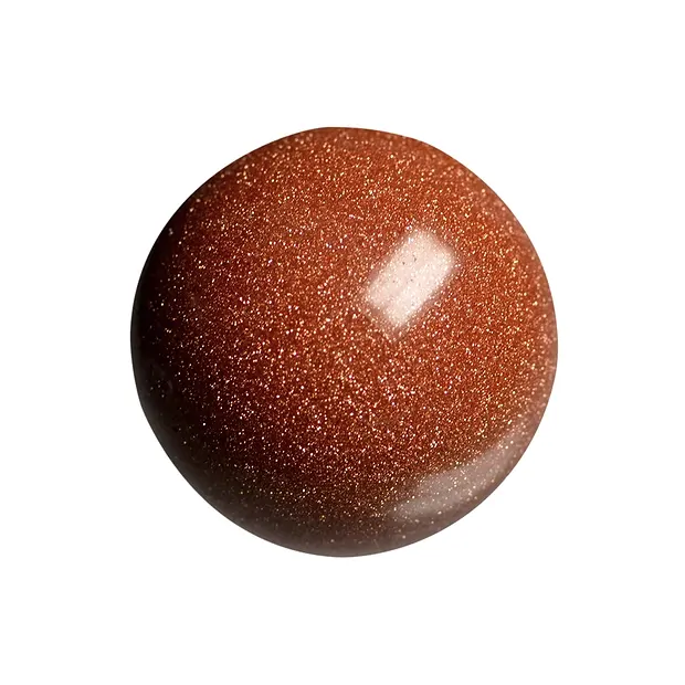 Gold stone ball (synth. Glass), 03cm | wholesaler gems, healing stones & jewelry