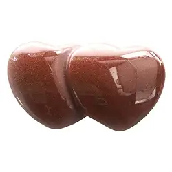 0520920005 Double Cœur aventuriné brun (verre synth.), 10cm | Marco Schreier