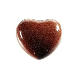 0520920451 Cuore bulboso, vetro avventurina marrone (sinth.), 4,5 cm | Marco Schreier