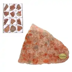 0521302112 Slabs of sunstone, 6.0 - 9.0 cm (12 pcs./ PU) | wholesaler gems & healing stones