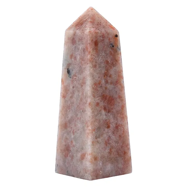 Pietra del sole (ematite-feldspato) obelisco, 12 cm | Marco Schreier