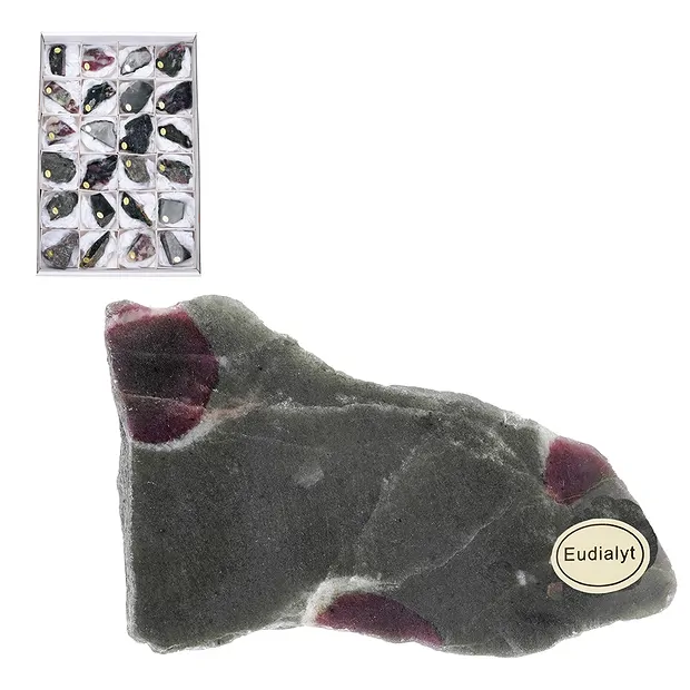 Pièces polies d'un côté Eudialyte, 04 - 07cm (24 pcs/UC) | Marco Schreier