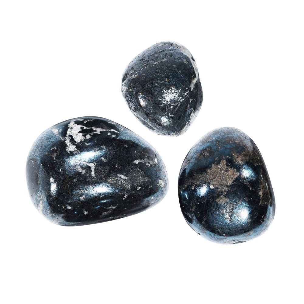 Trommelsteine Covellin (3 St./VE) | Großhändler Edelsteine, Heilsteine & Schmuck