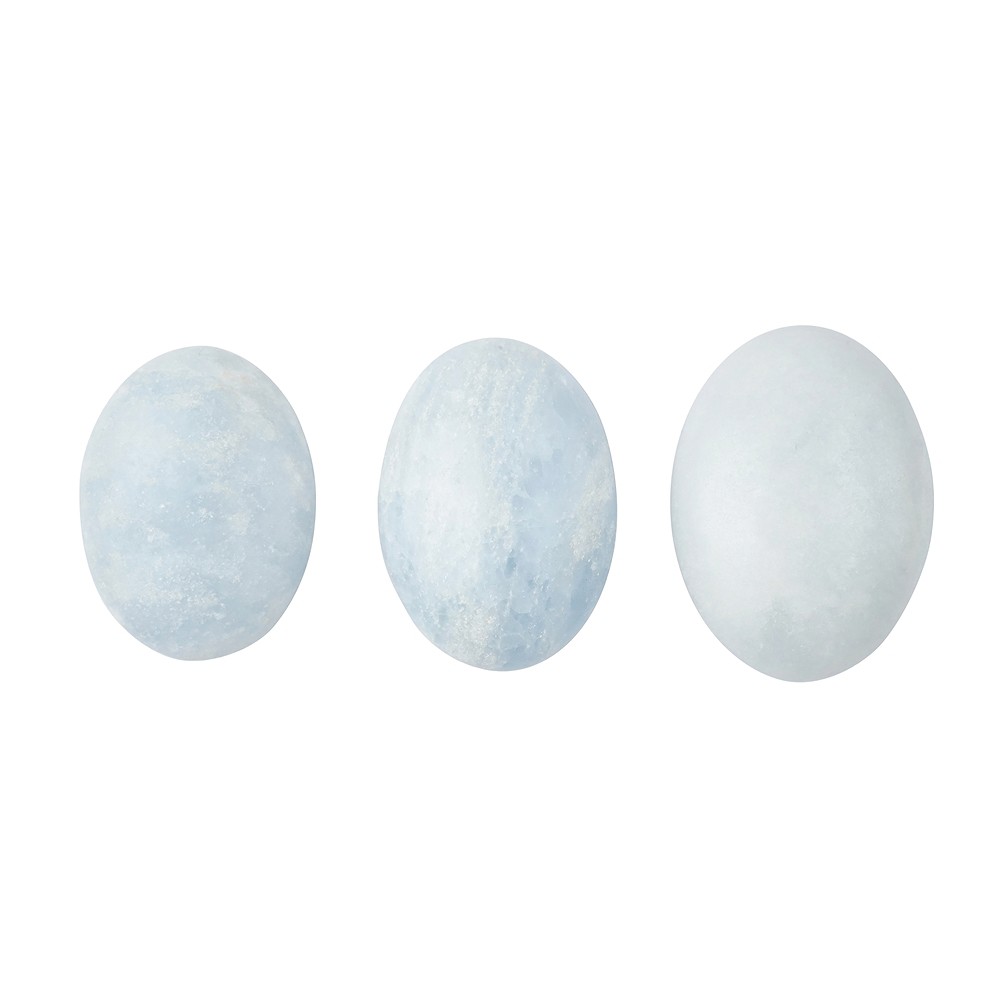 Linsenstein Calcit (blau), 3,5cm (klein) | GH Edelsteine, Heilsteine & Schmuck