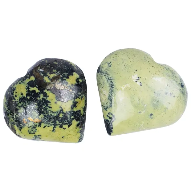 Herz bauchig, Serpentin (Chitta), 4,5 - 5,0cm | Edelsteine, Heilsteine & Schmuck
