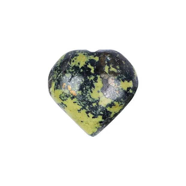 Herz bauchig, Serpentin (Chitta), 4,5 - 5,0cm | Edelsteine, Heilsteine & Schmuck