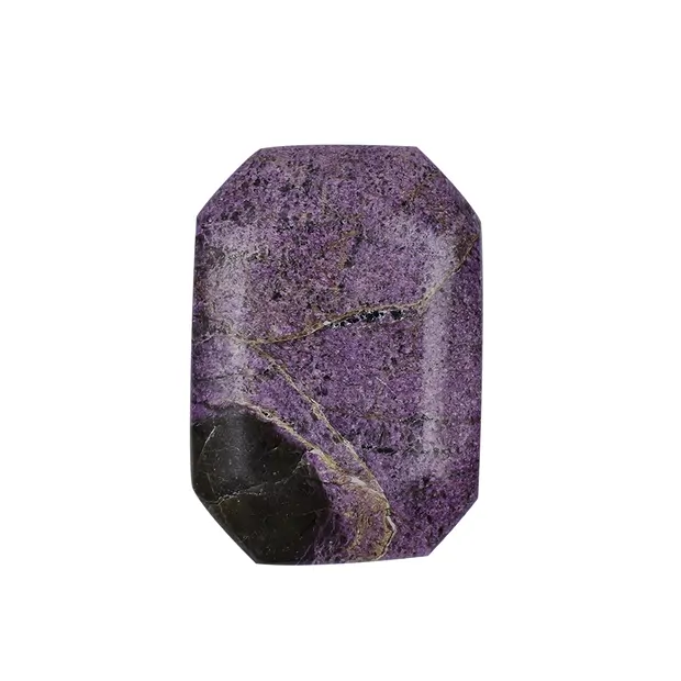 Piedra plana angular Stichtit | piedras preciosas, piedras curativas y joyería