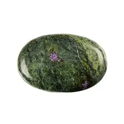 0526423001 Lente di pietra serpentino con stichtite | grossista gemme e pietre curative